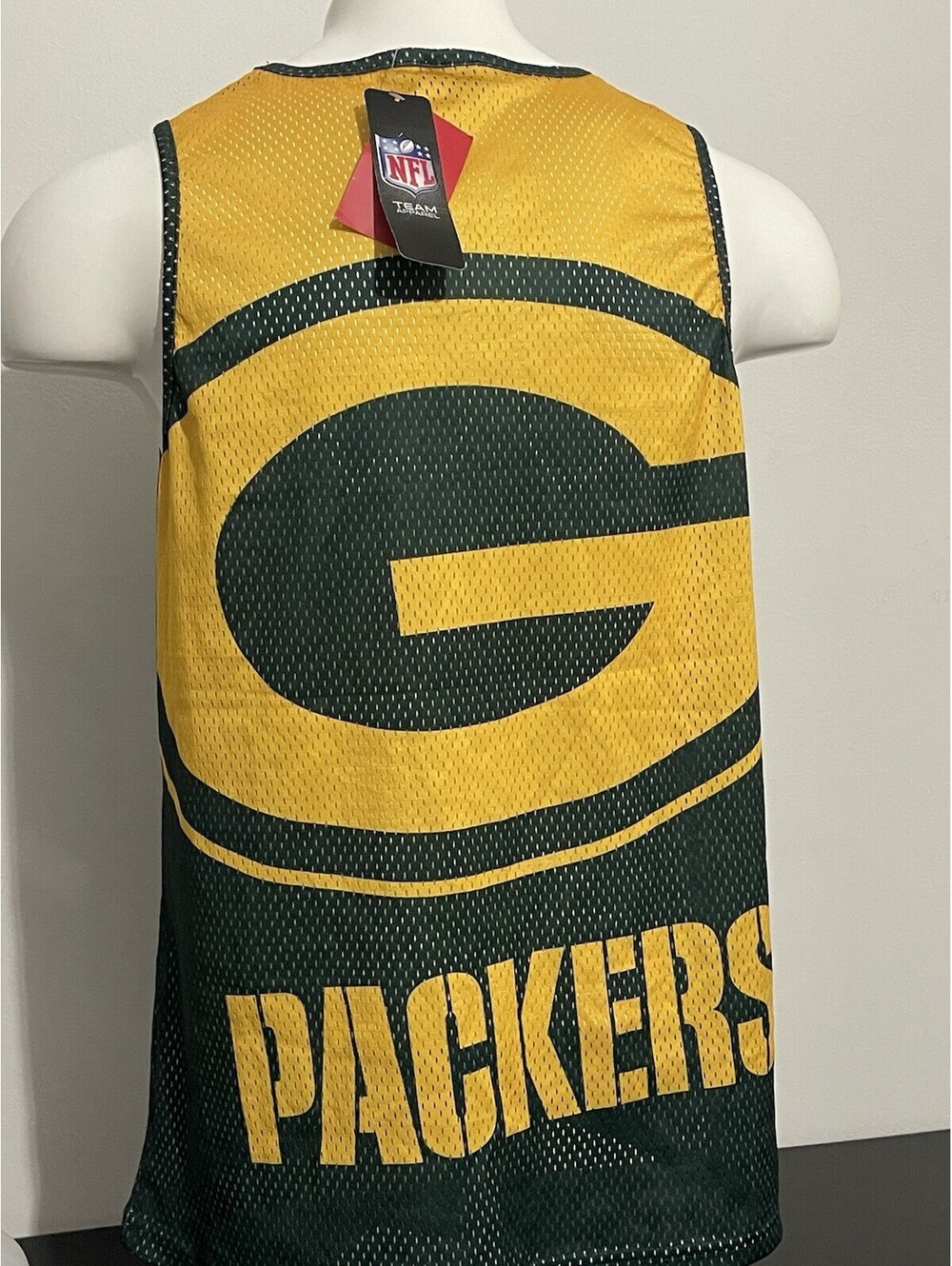Vintage Green Bay Packers NFL Basketball Mesh Basketball Jersey Medium New